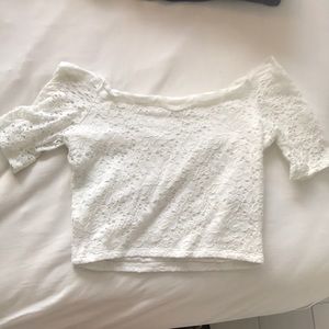 Hollister lace crop top